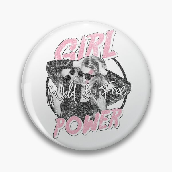 Item preview, Girl Power Wild and Free Graphic Design designed and sold by The secret storage room.
