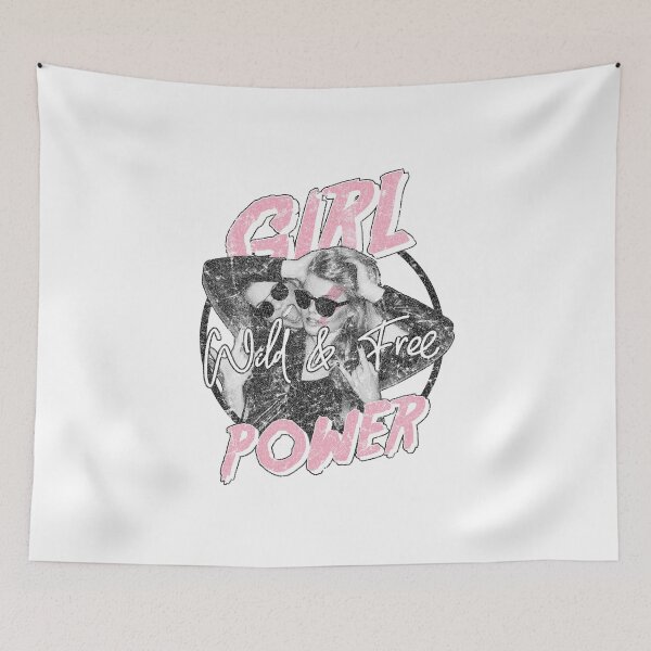 Item preview, Girl Power Wild and Free Graphic Design designed and sold by The secret storage room.