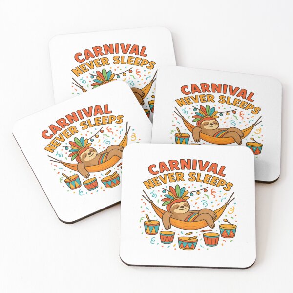 Item preview, Carnival Never Sleeps – Funny Brazilian Rio de Janeiro Design designed and sold by Globalcitytees.