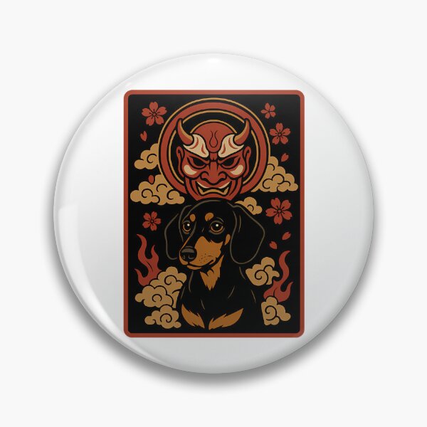 Item preview, Dachshund Oni Mask designed and sold by roslexfulsia.