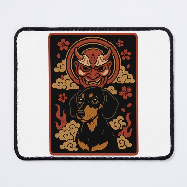 Item preview, Dachshund Oni Mask designed and sold by roslexfulsia.