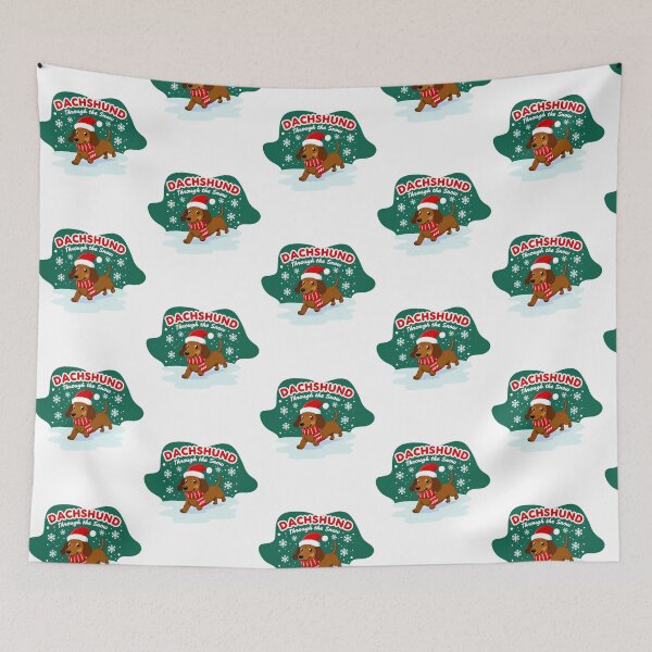 Item preview, Dachshund Through The Snow designed and sold by roslexfulsia.
