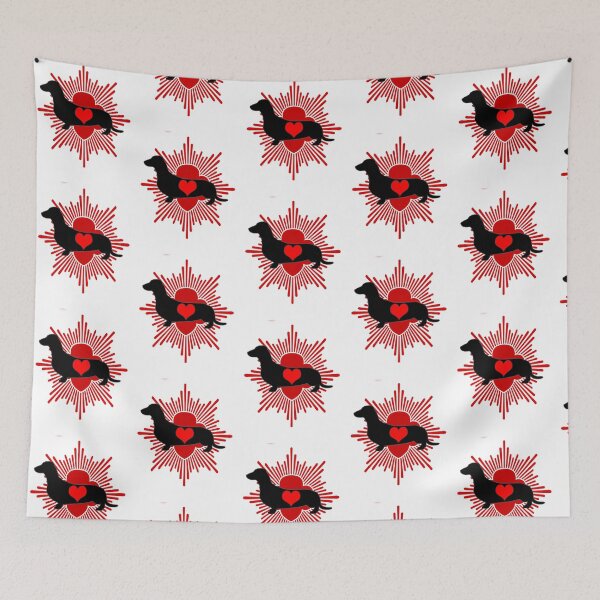 Item preview, Dachshund Lovers Tee Red And Black designed and sold by roslexfulsia.