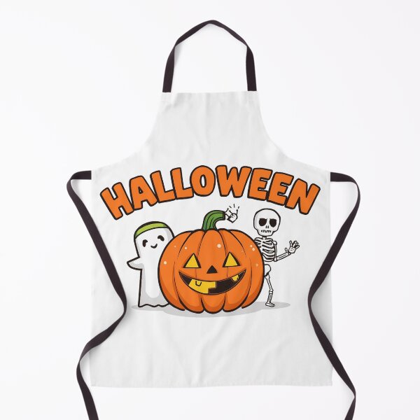 Item preview, Spooky Halloween scene with skeletons ghosts and pumpkins. designed and sold by PWDigitalArt.