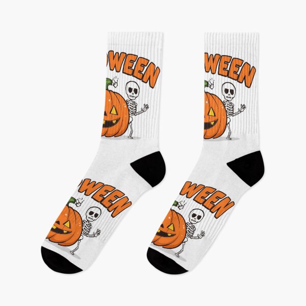 Item preview, Spooky Halloween scene with skeletons ghosts and pumpkins. designed and sold by PWDigitalArt.