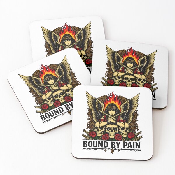 Item preview, Gothic Winged Warrior Surrounded by Roses and Flames designed and sold by SplashTastic.