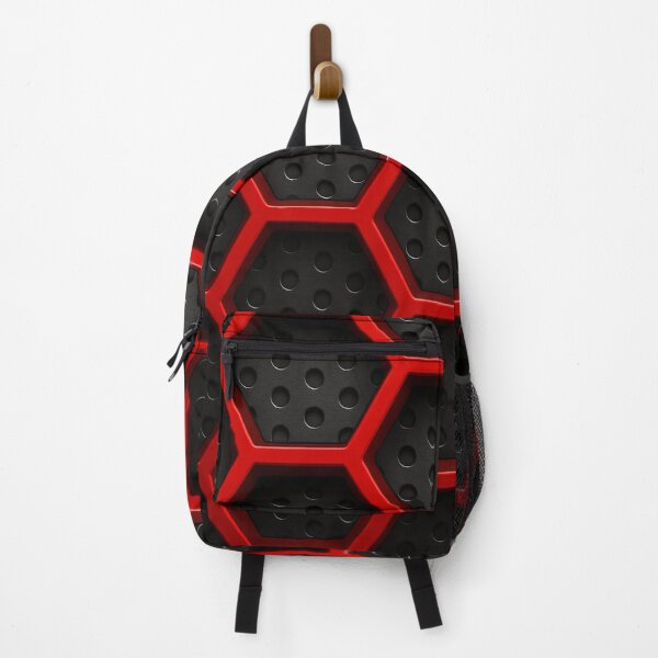 Item preview, Red Hexagon Tech Grid designed and sold by Kaleidoscope Print.
