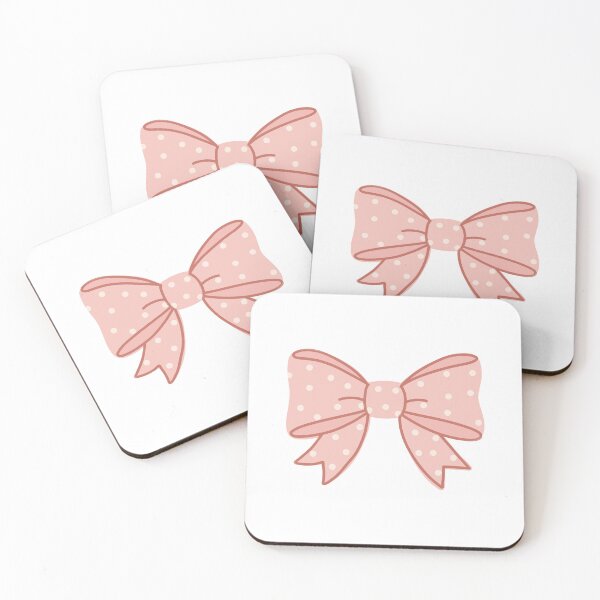 Item preview, Light Pink Polka Dot Bow | Cute Kawaii Aesthetic Ribbon Design designed and sold by PinFlick.