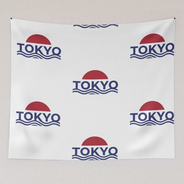 Item preview, Tokyo Semi-Sun Wave Typography — Cropped Sun & Undercut Wave Wordmark designed and sold by Momay-designer.