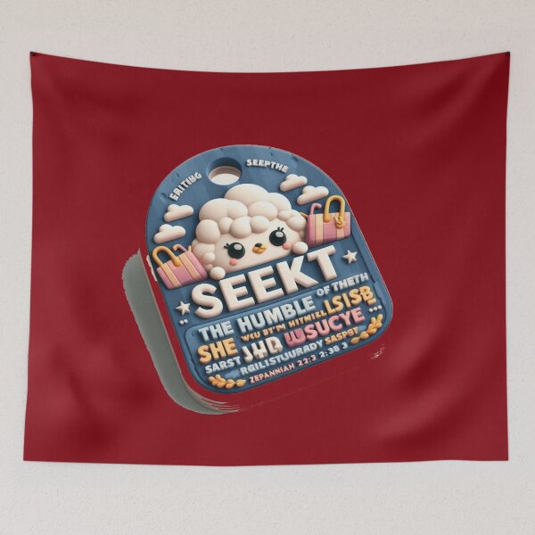 Item preview, Zephaniah 2:3 Bible Verse Label – Seek the Lord with Humility and Justice, designed and sold by PaintMeWorld.
