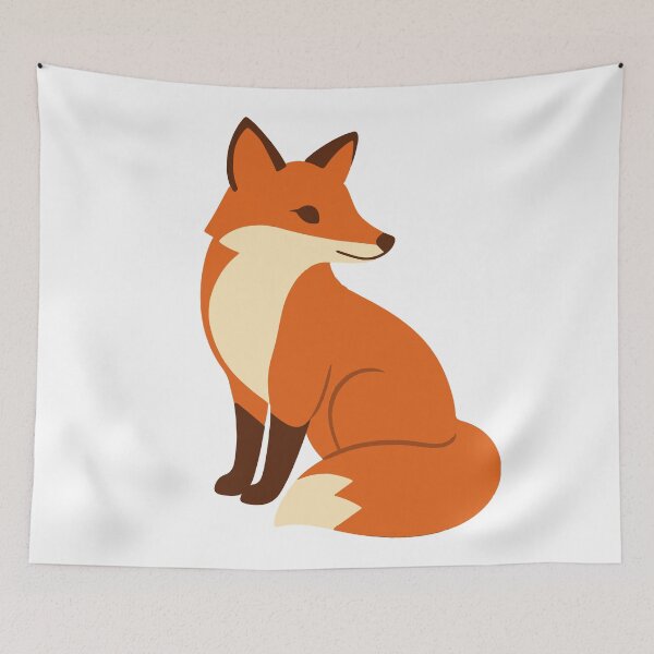Item preview, Minimalist Fox – Autumn Flat Design designed and sold by DKunic.