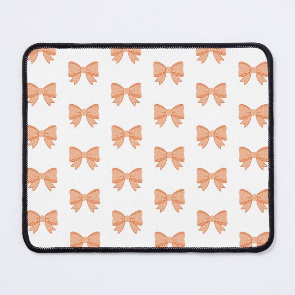 Item preview, Light Orange Polka Dot Bow | Cute Kawaii Aesthetic Ribbon Design designed and sold by PinFlick.