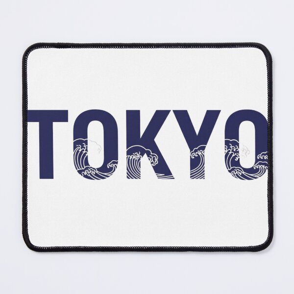 Item preview, Tokyo Negative-Space Wave Typography — Minimal Kanagawa Cutout Wordmark designed and sold by Momay-designer.