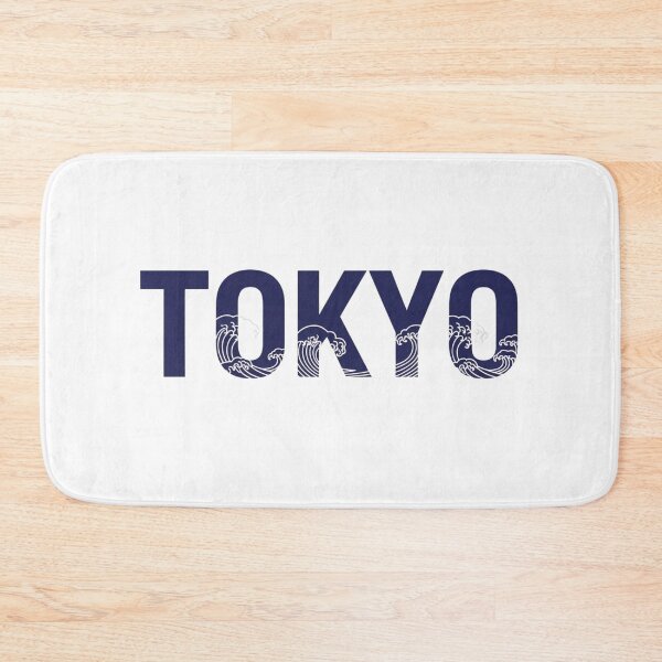 Item preview, Tokyo Negative-Space Wave Typography — Minimal Kanagawa Cutout Wordmark designed and sold by Momay-designer.