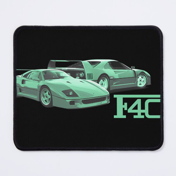 Item preview, Ferrari F40 Green Neon Retro Supercar Art designed and sold by RichaSaad.