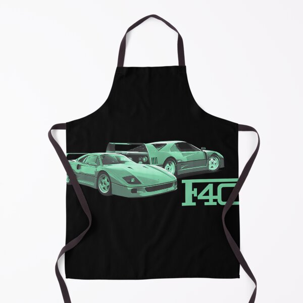 Item preview, Ferrari F40 Green Neon Retro Supercar Art designed and sold by RichaSaad.