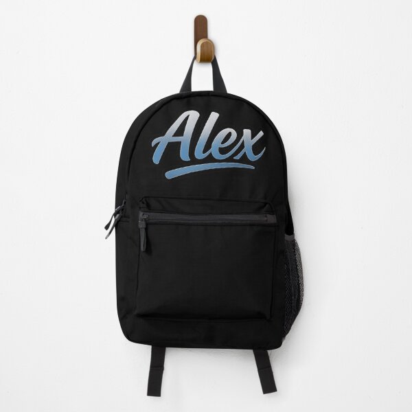Item preview, Alex Name Design – 3D Metallic Silver & Blue Gradient Typography for Stickers, Apparel & Gifts designed and sold by DailyVibesCo.