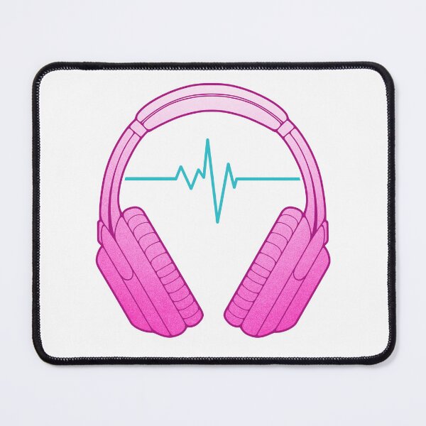 Item preview, Music Lover Headphones with Heartbeat designed and sold by ObsidianDaz.