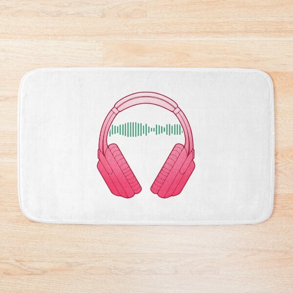 Item preview, Music Lover Headphones with Audio Waves designed and sold by ObsidianDaz.