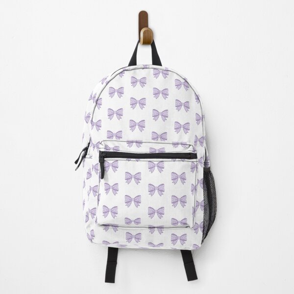 Item preview, Purple Bow with Hearts | Cute Kawaii Aesthetic Ribbon Design designed and sold by PinFlick.