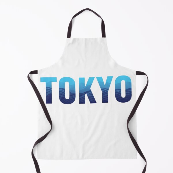 Item preview, Tokyo Gradient Wave Typography — Indigo Kanagawa Fill Wordmark designed and sold by Momay-designer.