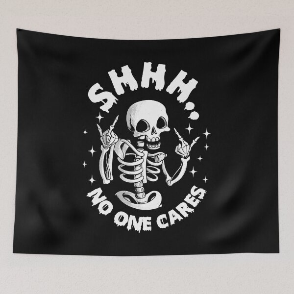 Item preview, Shhh No One Cares Skeleton Yoyo Funny Quote designed and sold by OgeidAial479.