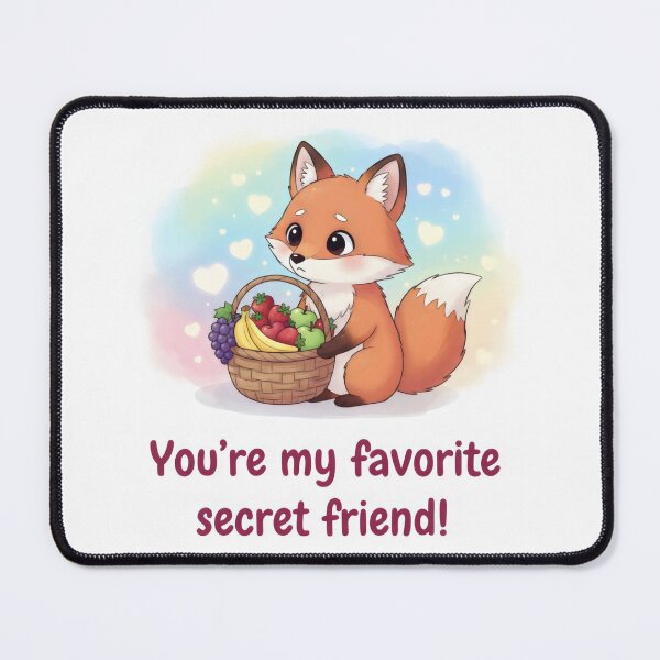 Item preview, Charming Brown Fox with Grapes, Strawberries, and Hearts designed and sold by SplashTastic.