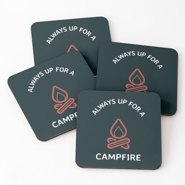 Item preview, Always Up for a Campfire Camping Gift designed and sold by Salzedoashop.