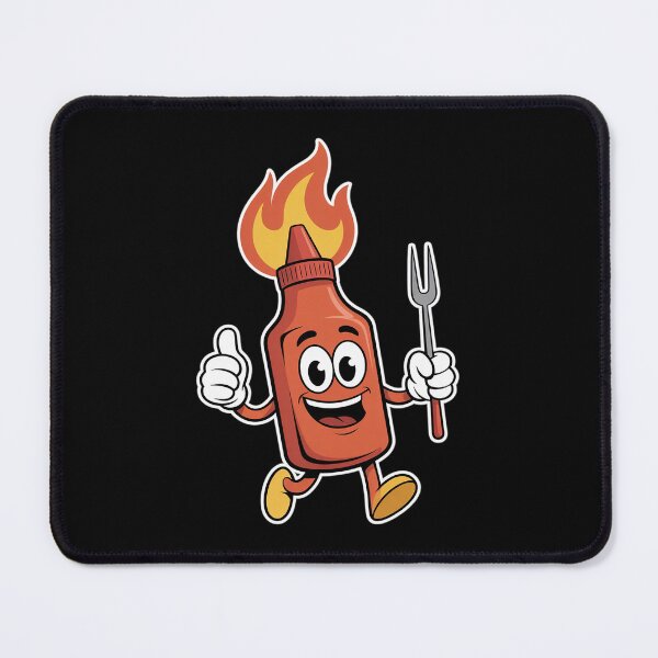 Item preview, BBQ Hot Sauce Mascot, Spicy Grilling Humor designed and sold by LeeEvans222.