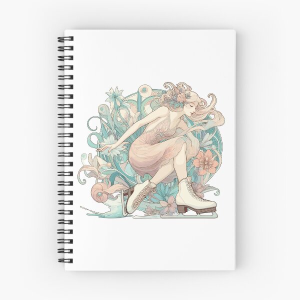Item preview, Ice Skating Woman Art Nouveau Gift designed and sold by Pineapple-Tree.