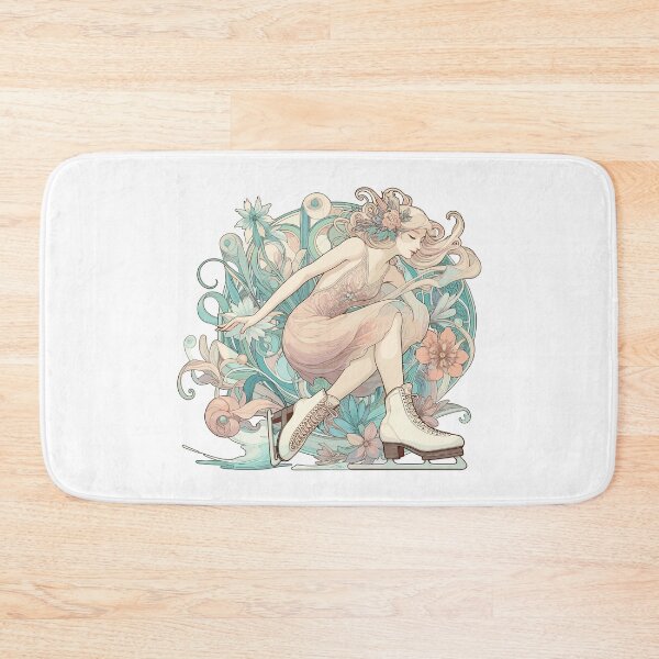 Item preview, Ice Skating Woman Art Nouveau Gift designed and sold by Pineapple-Tree.