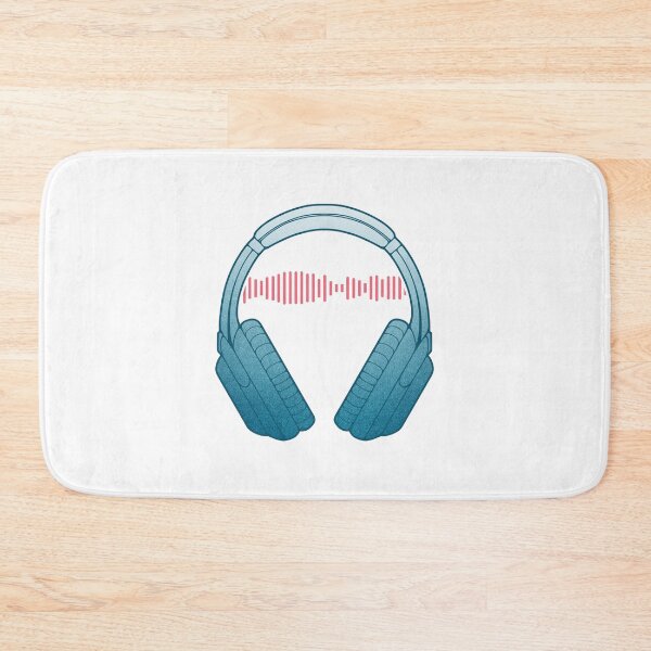 Item preview, Music Lover Headphones with Audio Waves designed and sold by ObsidianDaz.