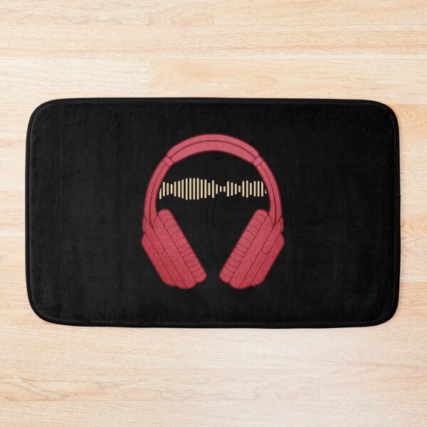 Item preview, Music Lover Headphones with Audio Waves designed and sold by ObsidianDaz.