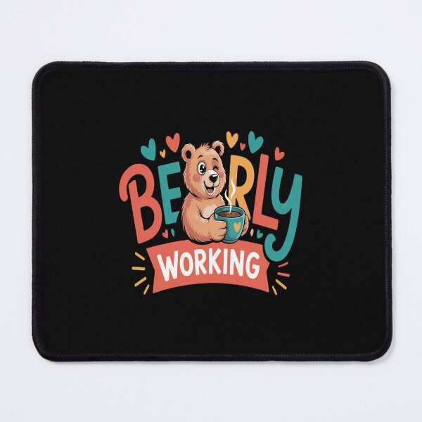 Artikelvorschau, Bearly Working Wortspiel für Slacker Easy Job Employee entworfen und verkauft von LeeEvans222.