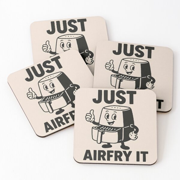 Item preview, Just AirFry It – Retro Cute Air Fryer Character designed and sold by EmeraldeaArt.