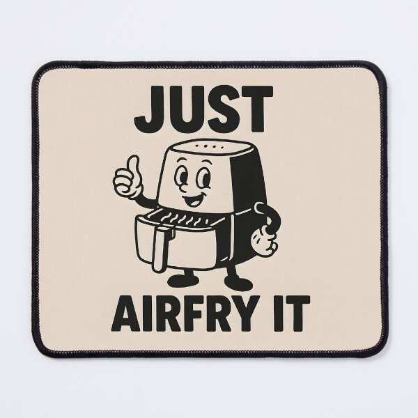 Item preview, Just AirFry It – Retro Cute Air Fryer Character designed and sold by EmeraldeaArt.