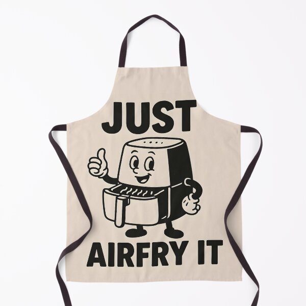 Item preview, Just AirFry It – Retro Cute Air Fryer Character designed and sold by EmeraldeaArt.