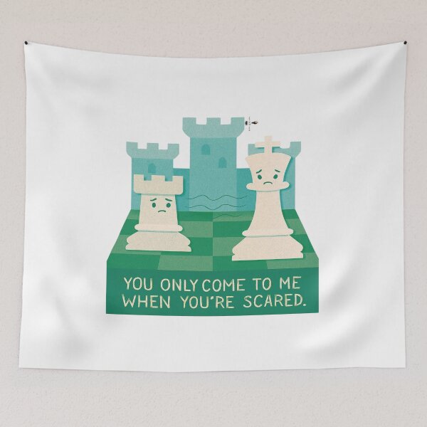 Item preview, You Only Come to Me When You’re Scared - Castling Under Pressure designed and sold by PawnShiftGoods.