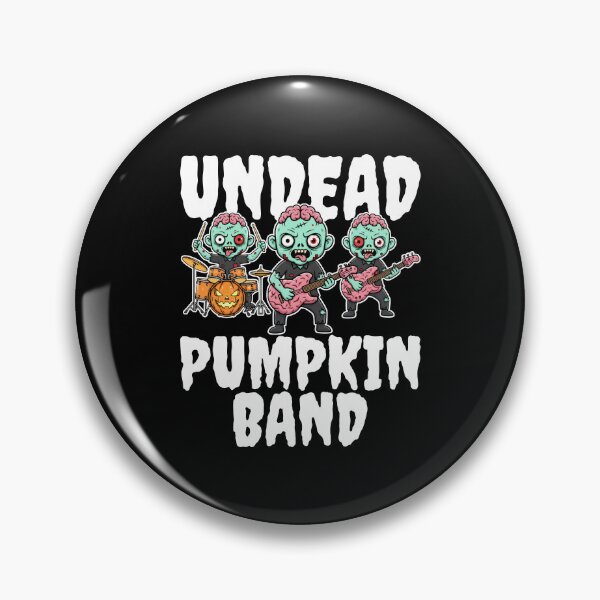 Item preview, UNDEAD PUMPKIN BAND - ZOMBIE HALLOWEEN designed and sold by KEF Custom.