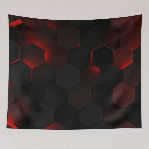 Item preview, Dark Hex Glow designed and sold by Kaleidoscope Print.