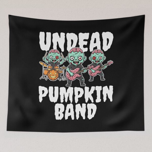 Item preview, UNDEAD PUMPKIN BAND - ZOMBIE HALLOWEEN designed and sold by KEF Custom.