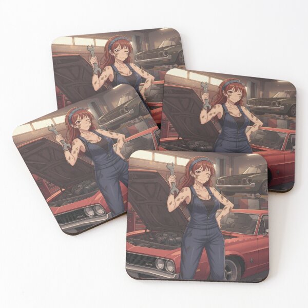 Item preview, Waifu Mechanic – Anime Garage Car Art designed and sold by GerwantSHOP.