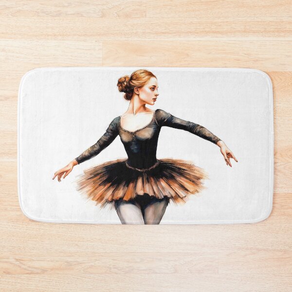 Aperçu de l'œuvre Ballerine gracieuse en tutu noir et marron Art numérique créée et vendue par LanaGustavsson.