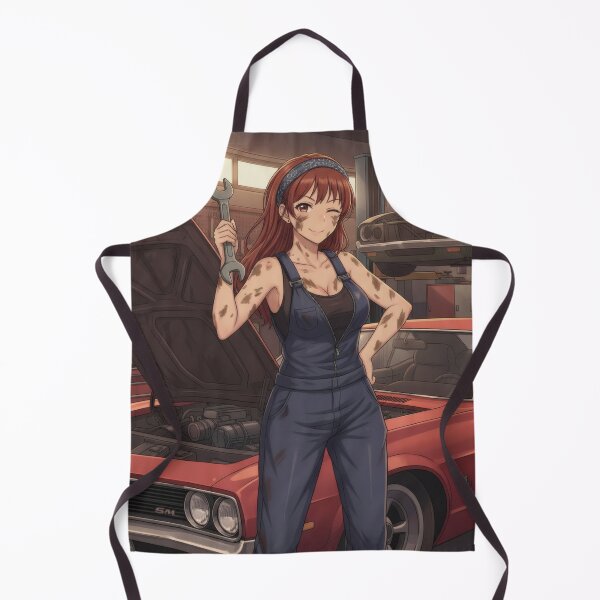 Artikelvorschau, Waifu Mechanic – Anime Garage Car Art entworfen und verkauft von GerwantSHOP.
