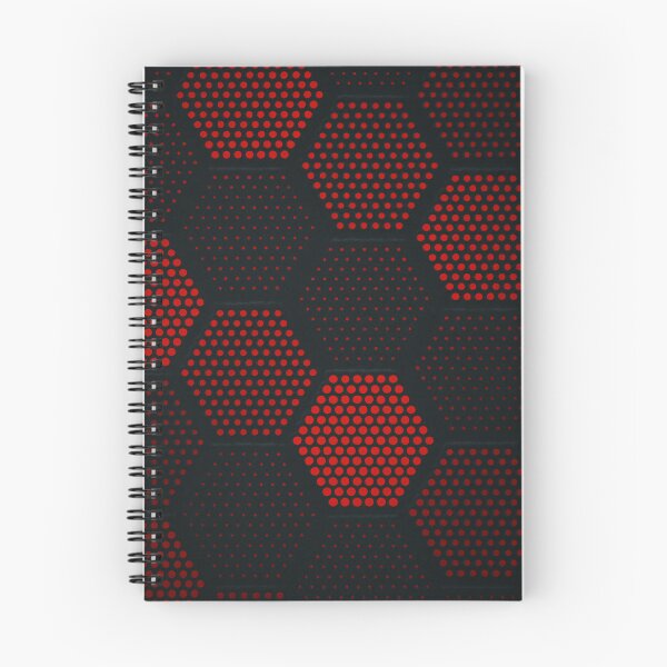 Item preview, Red Hexagon Matrix designed and sold by Kaleidoscope Print.