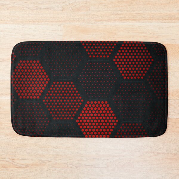 Item preview, Red Hexagon Matrix designed and sold by Kaleidoscope Print.