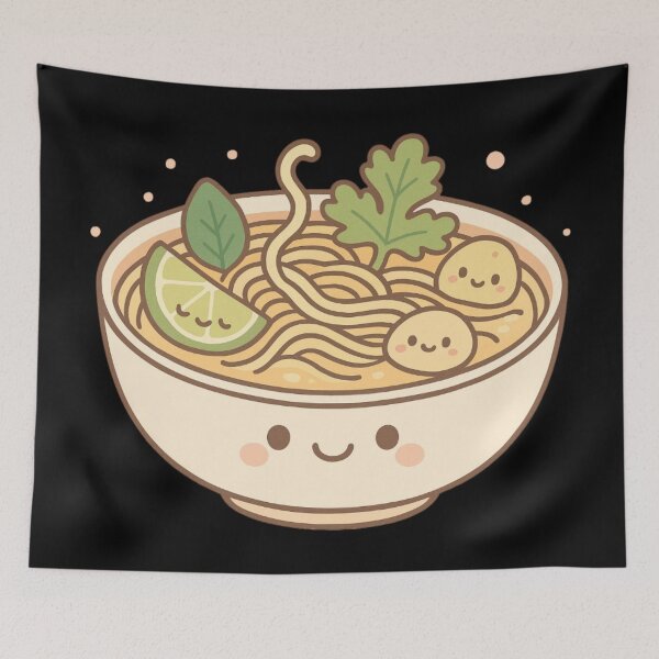 Item preview, Vietnamese Food - cute pho soup designed and sold by DamioPolArt.