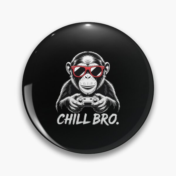 Item preview, Monkey Gamer - Chill Bro designed and sold by 123ks.