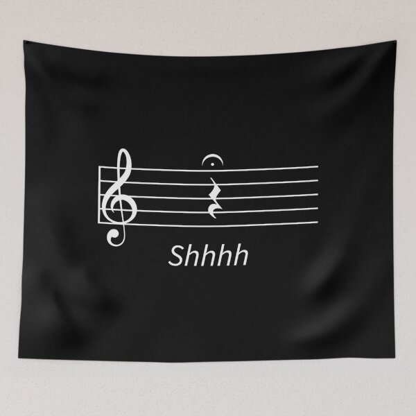 Item preview,  Music Quarter Rest Fermata Shhhh designed and sold by ErinHeid.
