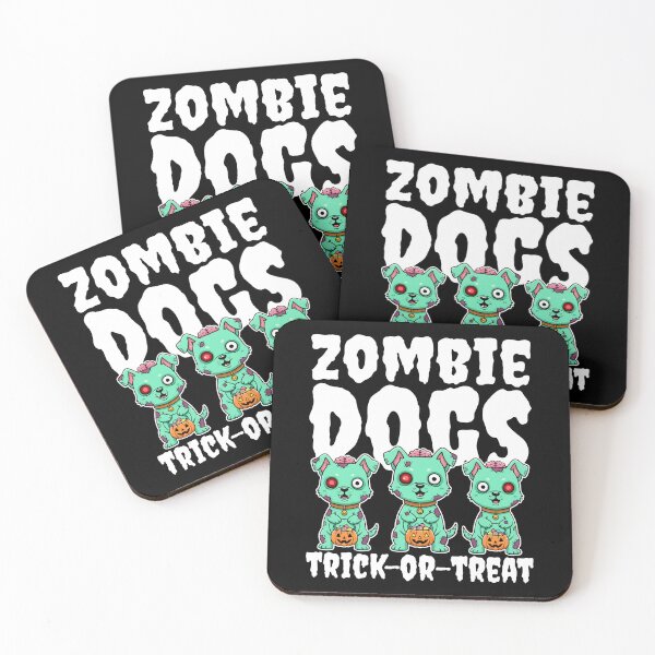 Item preview, ZOMBIE DOGS TRICK-OR-TREAT - ZOMBIE HALLOWEEN designed and sold by KEF Custom.